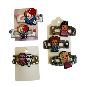 Nightmare Before Christmas Hocus Pocus Pennywise Halloween Character Hair Clips